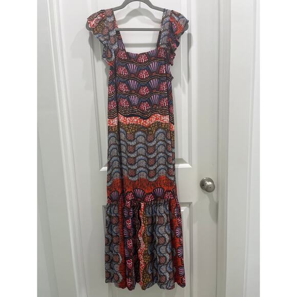 Corey Lynn Calter Anthropologie Doriane Midi Dress Sz S Petite - Picture 2 of 9